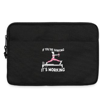 Wenn du schüttels, funktioniert es Pilates-Humor - Laptoptasche 13" - Schwarz - Vorne