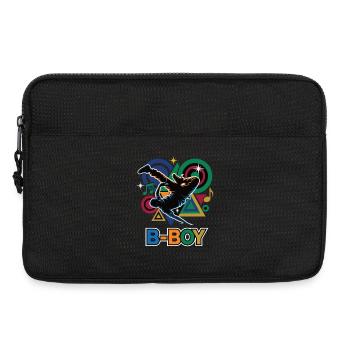 Breakdance B-Boy Hip Hop Streetdance Style - Laptop bag 13" - black - Front