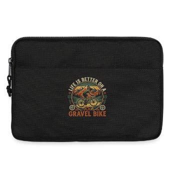 Gravel Bike Bike Adventure Mountains - Laptop bag 13" - black - Front
