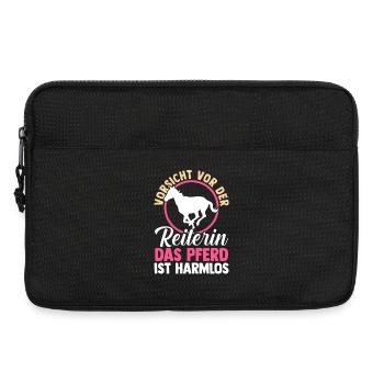 Reiten Pferdeliebhaber Reiterhof Pferde - Laptoptasche 13" - Schwarz - Vorne