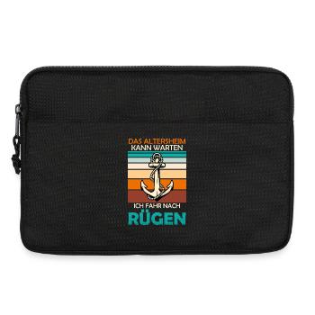 Rentner ALTERSHEIM KANN WARTEN FAHRE NACH RÜGEN - Laptoptasche 13" - Schwarz - Vorne