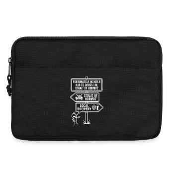 Heureusement, pas d’humour à la bière à la manière d’Hormuz - Sacoche pour ordinateur portable 13 pouces - noir - Devant