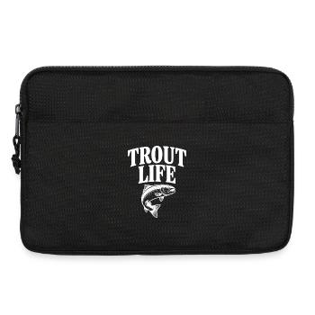 Forellenleben - Laptoptasche 13" - Schwarz - Vorne