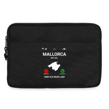 Mallorca Ruft An Urlaub Outfit Reise Malle Idee - Laptoptasche 13" - Schwarz - Vorne