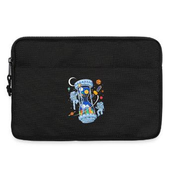 Space Hourglass Astronauts Galaxy Time - Sacoche pour ordinateur portable 13 pouces - noir - Devant