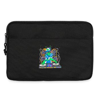 DJ Alien Space Music Producer Tech Art - Laptop bag 13" - black - Front