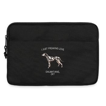 Dalmatian Love: Bold Canine Tee - Laptop bag 13" - black - Front