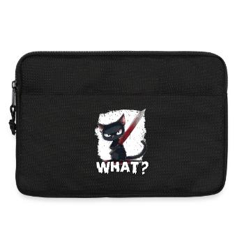 Horror Cat Halloween Party T Kitten Costume - Laptop bag 13" - black - Front