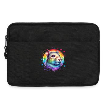 Degu Geschenk - Laptoptasche 13" - Schwarz - Vorne