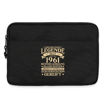Lebende Legende seit 1961 Jahrgang Geschenk - Laptoptasche 13" - Schwarz - Vorne