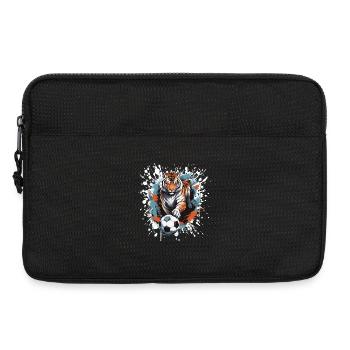 Tiger Fussball Team - Laptoptasche 13" - Schwarz - Vorne