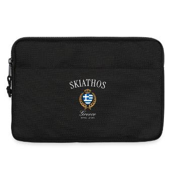 Skiathos Griechenland Wappen Krone Reise Souvenir - Laptoptasche 13" - Schwarz - Vorne