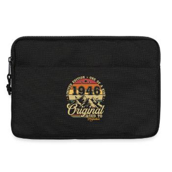 Cadeau d’anniversaire original de 1946 - Sacoche pour ordinateur portable 13 pouces - noir - Devant