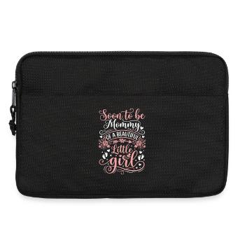Bald Mama: Kleine Prinzessin - Laptoptasche 13" - Schwarz - Vorne