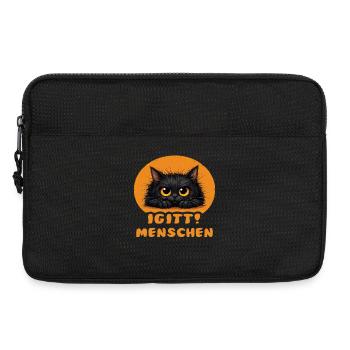 Lustige Igitt ! Menschen Katze - Laptoptasche 13" - Schwarz - Vorne