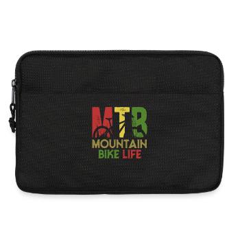 MTB Mountainbike Life Retro-Grafik - Laptoptasche 13" - Schwarz - Vorne