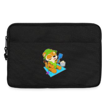 Été de sable de Tiger Beach - Sacoche pour ordinateur portable 13 pouces - noir - Devant