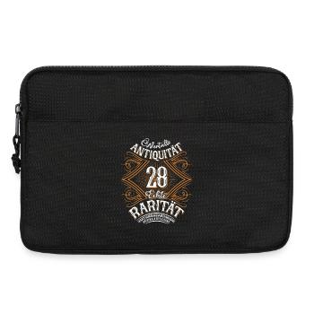 28. Geburtstag Antiquität Rarität - Laptoptasche 13" - Schwarz - Vorne