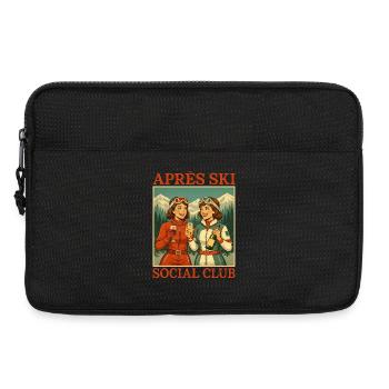 Retro Après Ski Club Damen - Laptoptasche 13" - Schwarz - Vorne