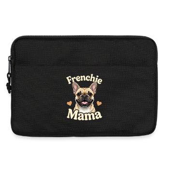 Frenchie Mama Herzchen Hundeliebhaber Hunde - Laptoptasche 13" - Schwarz - Vorne