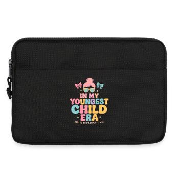 In My Youngest Child Era Tochter Familien Humor - Laptoptasche 13" - Schwarz - Vorne