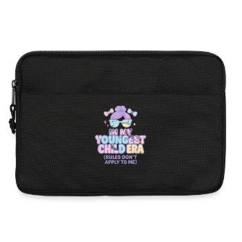 In My Youngest Child Era Tochter Familien Humor - Laptoptasche 13" - Schwarz - Vorne