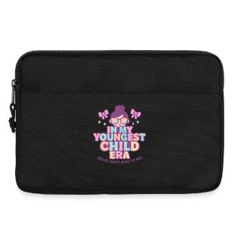 In My Youngest Child Era Tochter Familien Humor - Laptoptasche 13" - Schwarz - Vorne