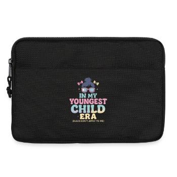 In My Youngest Child Era Tochter Familien Humor - Laptoptasche 13" - Schwarz - Vorne