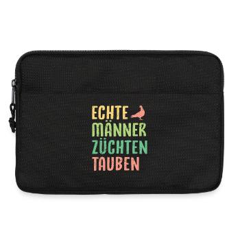 Taubenzüchter Spruch Lustig Taubenflüsterer - Laptoptasche 13" - Schwarz - Vorne