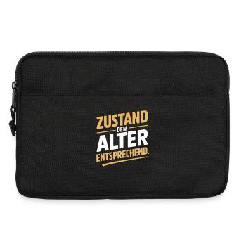 Zustand Dem Alter Entsprechend Oldtimer Geburtstag - Laptoptasche 13" - Schwarz - Vorne