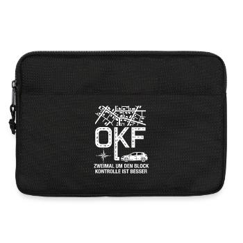 OKF Kontrollfahrt im Ort Block Cruising - Laptoptasche 13" - Schwarz - Vorne