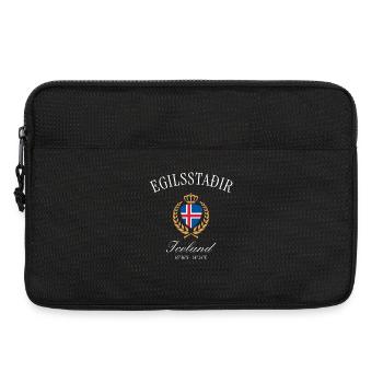 Egilsstaðir Island Wappen Krone – Reise Souvenir - Laptoptasche 13" - Schwarz - Vorne