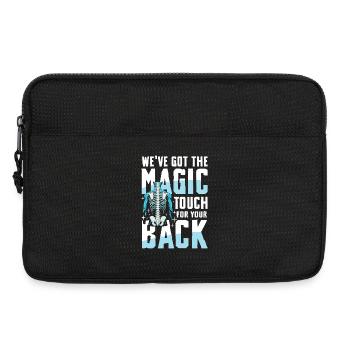 Toucher magique pour votre dos - Anatomie - Sacoche pour ordinateur portable 13 pouces - noir - Devant