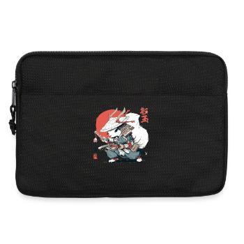 Samurai Squirrel Japanese Warrior Ukiyo-e Style Su - Laptop bag 13" - black - Front