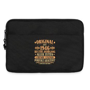 Original 1946 – 80. Geburtstag Legende Vintage - Laptoptasche 13" - Schwarz - Vorne