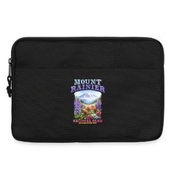 Mount Rainier National Park Blumengarten - Laptoptasche 13" - Schwarz - Vorne
