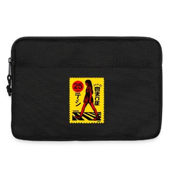 Tokyo Stamp Walk Art - Laptop bag 13" - black - Front