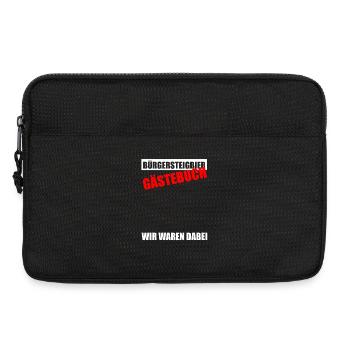 Gästebuch Bürgersteigbier Ortskontrollfahrt OKF - Laptoptasche 13" - Schwarz - Vorne