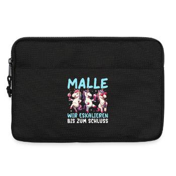Malle Wir Eskalieren Bis Zum Schluss Einhorn - Laptoptasche 13" - Schwarz - Vorne
