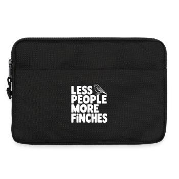 Less People More Finches - Laptop bag 13" - black - Front
