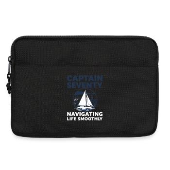 Captain 70 years of sailing - Laptop bag 13" - black - Front