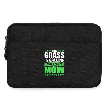 Tondeuse à gazon pelouse (prairie) - Sacoche pour ordinateur portable 13 pouces - noir - Devant