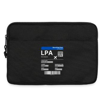 Flight Ticket Gran Canaria Holiday Canary Islands Idea - Laptop bag 13" - black - Front