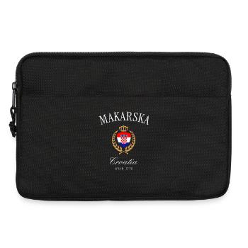 Makarska Kroatien Wappen Krone – Reise Souvenir - Laptoptasche 13" - Schwarz - Vorne