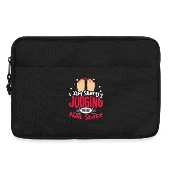 Nageldesigner Nageldesignerin Kosmetik Nagelstudio - Laptoptasche 13" - Schwarz - Vorne