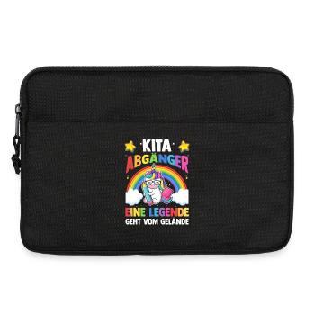 Kita Abgänger Eine Legende Verlässt Das Gelände - Laptoptasche 13" - Schwarz - Vorne