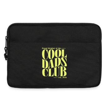Club des papas cool - Cadeau pour futurs papas 2026 - Sacoche pour ordinateur portable 13 pouces - noir - Devant