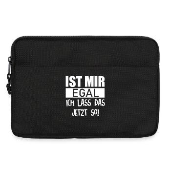 Ist mir Egal ich lass das so lustige Sprüche - Laptoptasche 13" - Schwarz - Vorne