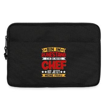 Rente Pension Ruhestand Rentner 2026 - Laptoptasche 13" - Schwarz - Vorne