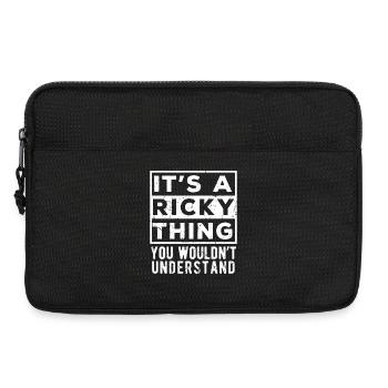 Das ist eine Ricky-Sache, die du nicht verstehen würdest - Laptoptasche 13" - Schwarz - Vorne